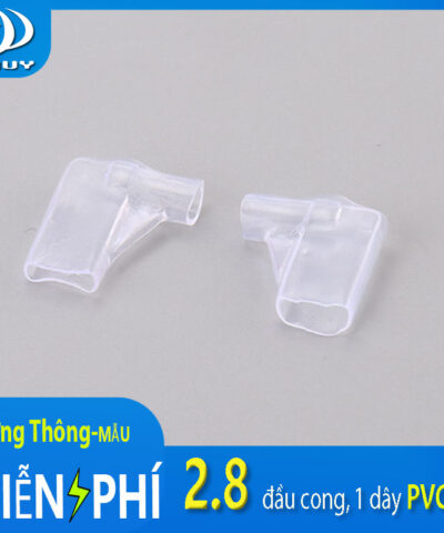 Vỏ bọc đầu cos 2.8 cong, 1 dây PVC 110