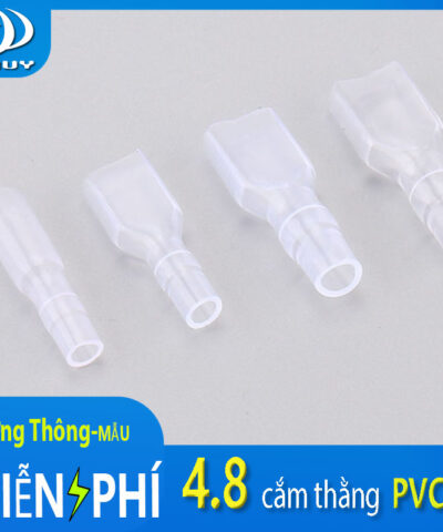 Vỏ bọc đầu cos 4.8 cắm thẳng PVC 187