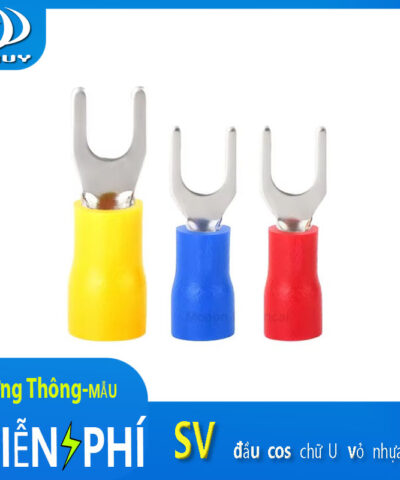 Đầu cos chữ U bọc nhựa PVC