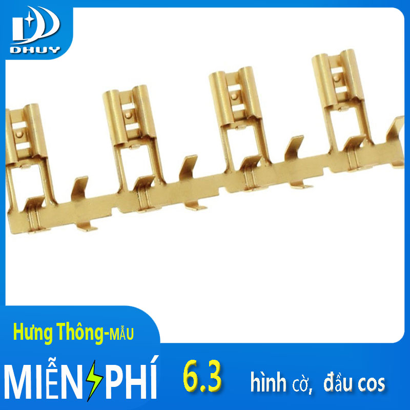 Đầu cos 6.3 hình cờ, chữ L