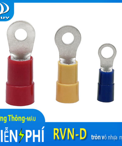 Đầu cos tròn bọc nylon ( có ống bọc bằng đồng)