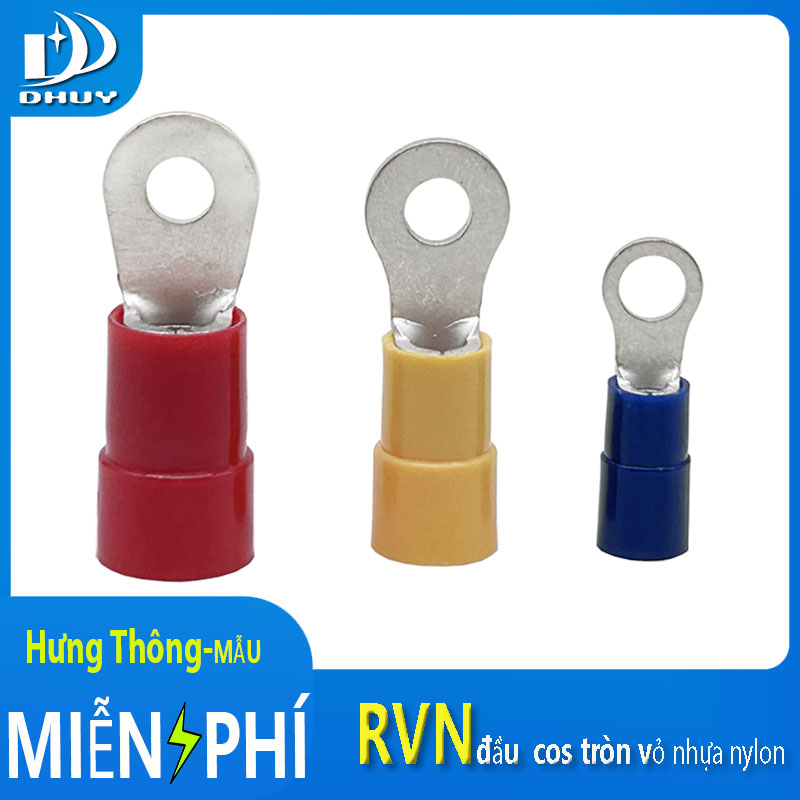 Đầu cos tròn bọc nylon