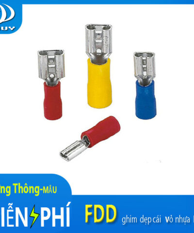 Đầu cos ghim dẹp cái bọc nhựa PVC