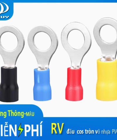 Đầu cos tròn bọc nhựa PVC
