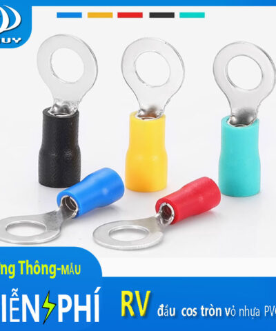 Đầu cos tròn bọc nhựa PVC